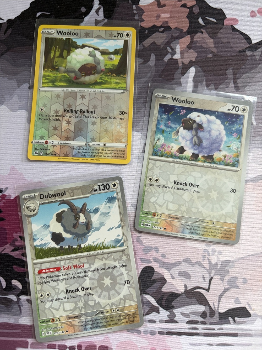 Wooloo & Dubwool Pokémon Evolution Reverse Holo Card Lot 🐑 | 3 Cards ✨5/$25✨